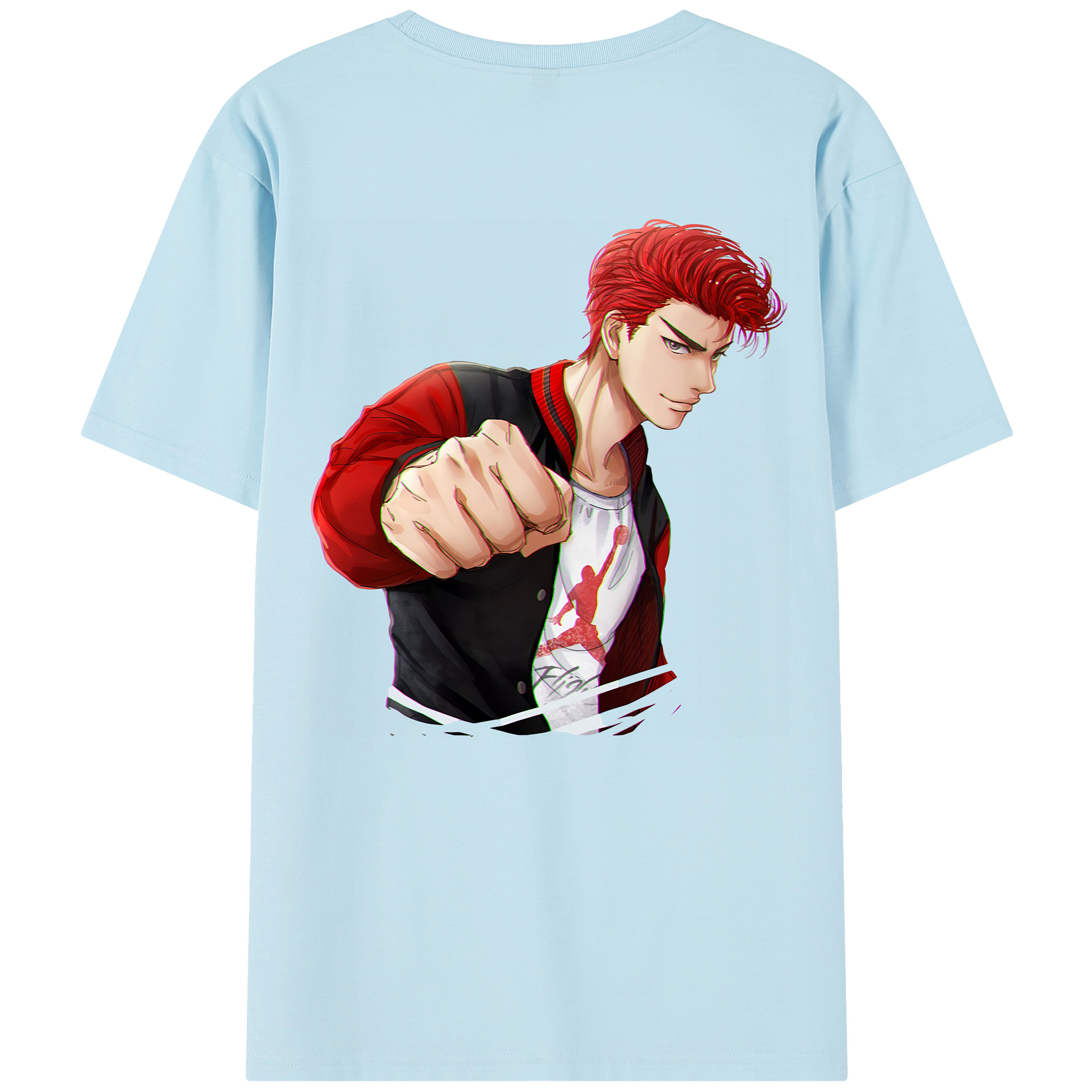 SLAM DUNK／スラムダンク 綿100％半袖Tシャツ（背面プリント）